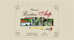 Desktop Screenshot of landhaus-arp.de
